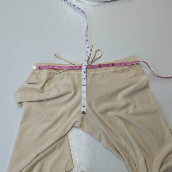 Theory Velour Track Suit Top is Small Bottom is Medium *Cream Colored - Picture 14 of 16